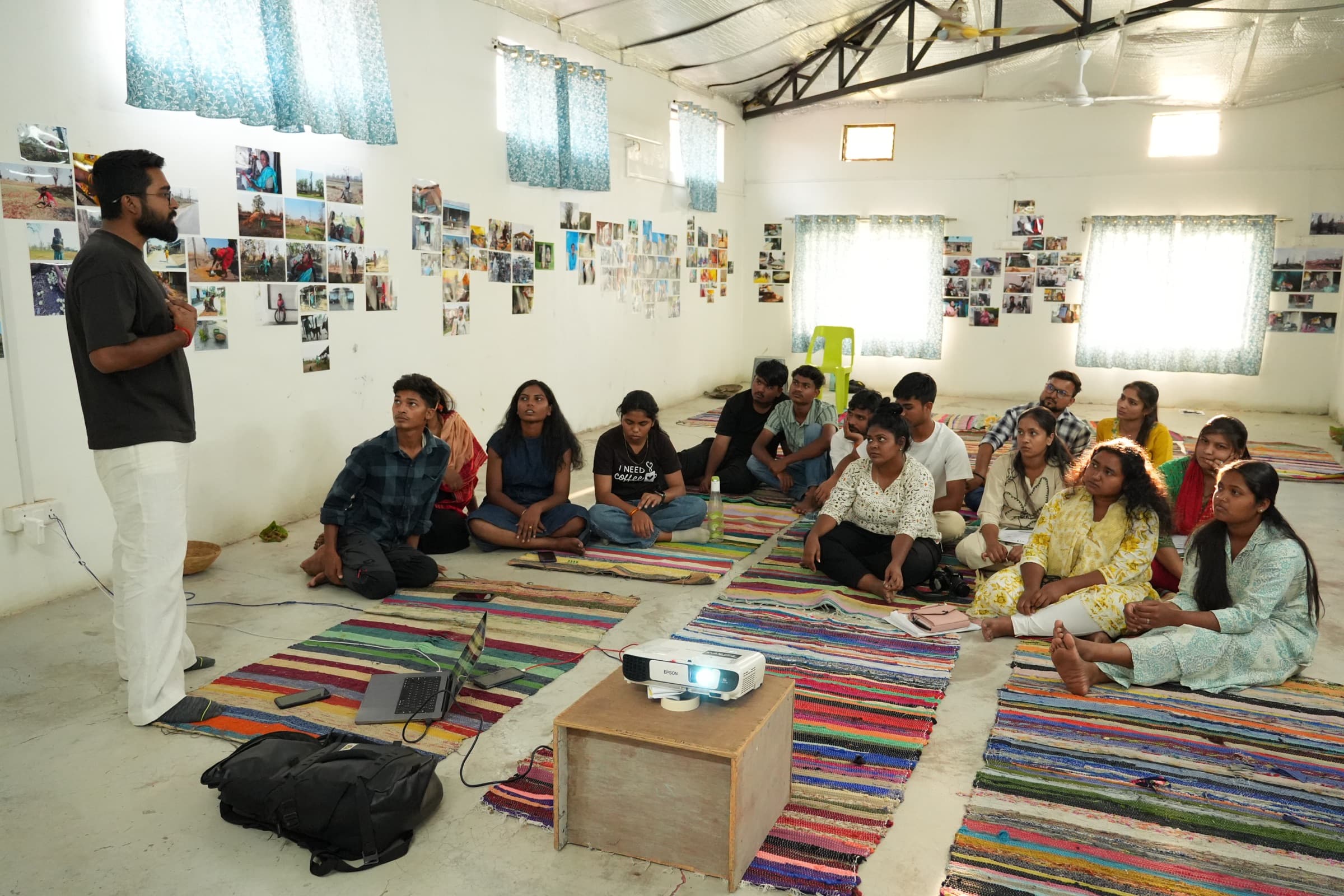 Community fieldwork in rural Madhya Pradesh